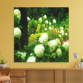 My Rubio Gardenのライムライトアジサイ キャンバスプリント (インサイチュ (リビング))