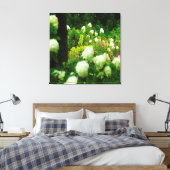 My Rubio Gardenのライムライトアジサイ キャンバスプリント (インサイチュ (寝室))