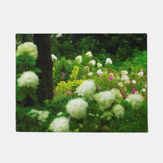 My Rubio Gardenのライムライトアジサイ ドアマット (正面)