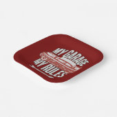 My Rules Classic Red Car Retro Mechanic ペーパープレート (傾斜あり)