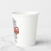 My Rules Classic Red Car Retro Mechanic 紙コップ (左)