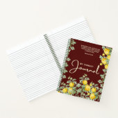 My Sabbath Journal | Floral Scripture Design ノートブック (内部)