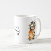 My Sanity Mug Orange Cat Coffee Humor コーヒーマグカップ (正面右)