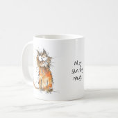 My Sanity Mug Orange Cat Coffee Humor コーヒーマグカップ (正面左)