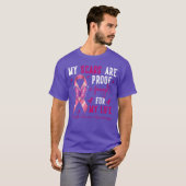 My Scars are Proof I Fought forhis Life Breast Can Tシャツ (正面フル)