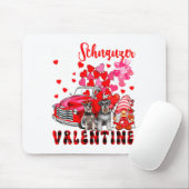 My Schnauzer Is My Valentine Two Dogs With Gnome P マウスパッド (マウス)