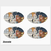 My Science すごい Stickers - Marie Curie 楕円形シール (シート)