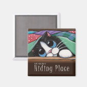 My Secret Hiding Place - Cat Magnet マグネット (正面/裏面)