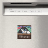 My Secret Hiding Place - Cat Magnet マグネット (インサイチュ (食洗機))