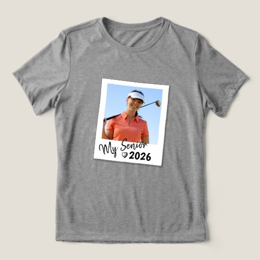 My Senior Custom Picture Golf Shirt トライブレンドTシャツ (デザイン正面)