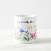 My Serenity Mug with Pretty Flowers コーヒーマグカップ (中央)
