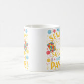 My Sewing Squad Has Paws Funny Cat Quilting コーヒーマグカップ (中央)