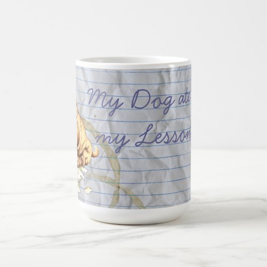 My Shar-Pei My 食べ Lesson Plan コーヒーマグカップ (中央)