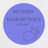 My Sheep Hear My Voice ステッカーセット ラベル (デザイン2)