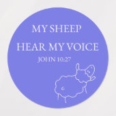 My Sheep Hear My Voice ステッカーセット ラベル (デザイン1)