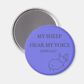 My Sheep Hear My Voice Scripture Magnet マグネット (正面/裏面)