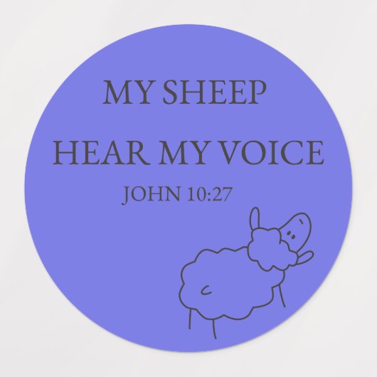 My Sheep Hear My Voice Sticker Set ラベル (デザイン2)