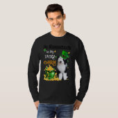 My Sheepadoodle Is My Lucky Charm Cute Dog Patrick Tシャツ (正面フル)