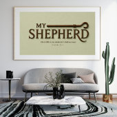 MY SHEPHERD – ソフトセージ | 詩篇23:1 ウォールアート