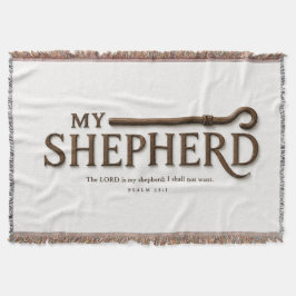 MY SHEPHERD | ピュアホワイト | 詩篇23篇1節  スローブランケット