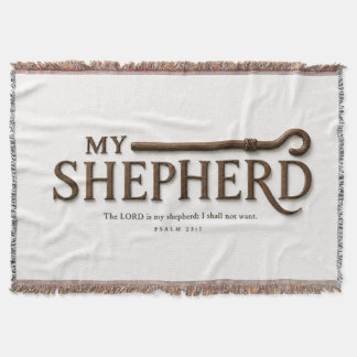 MY SHEPHERD | ピュアホワイト | 詩篇23篇1節 スローブランケット