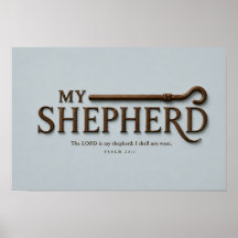 MY SHEPHERD – ミストブルー | 詩篇23:1 ウォールアート