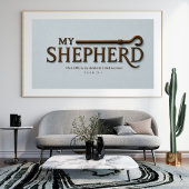 MY SHEPHERD – ミストブルー | 詩篇23:1 ウォールアート