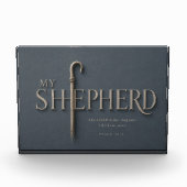 MY SHEPHERD | 詩篇23:1 キリスト教 フォトブロック (正面)
