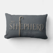 MY SHEPHERD | 詩篇23:1 キリスト教 ランバークッション (正面)