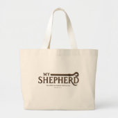 MY SHEPHERD | 詩篇23:1 | 聖書 ラージトートバッグ (正面)