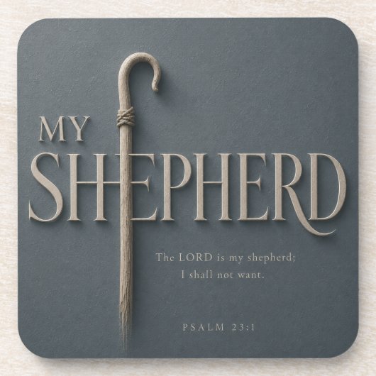 MY SHEPHERD | PSALM 23:1 | コースター (正面)