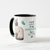 My Siamese Cat Mugの作業懸命 マグカップ (正面左)
