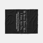 My Silence Doesnt Mean I Agree With You  フリースブランケット (正面(横))