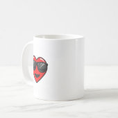 My Sister Is My Valentine Heart Sungles Boy Girl  コーヒーマグカップ (正面左)