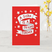 My Sister My Forever Friend Card カード (黄色い花)