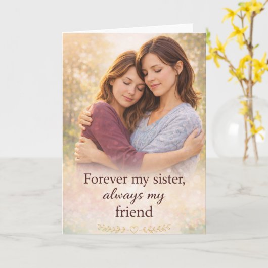 My Sister My Friend Greeting Card カード (黄色い花)