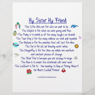MY SISTER My Friend posal with graphics