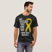 My Sister s Fight Is My Fight Endometriosis Awaren Tシャツ (正面フル)