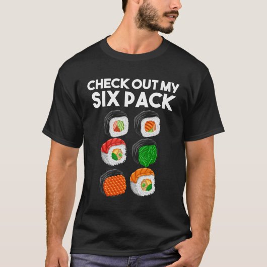 My Six Packトレーニングすしジム Tシャツ (正面)