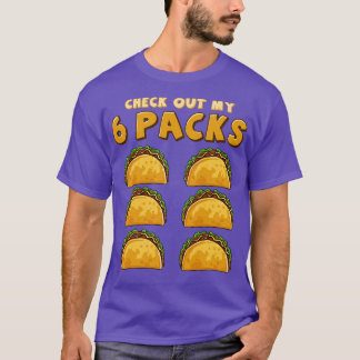 My Six Pack Taco TuesdayまたはCincoおもしろいをチェックアウト Tシャツ