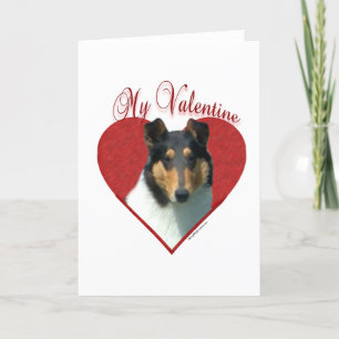 My Smooth Collie Valentine; Tricolor Collie シーズンカード