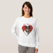 My Smooth Collie Valentine; Tricolor Collie Tシャツ (正面フル)