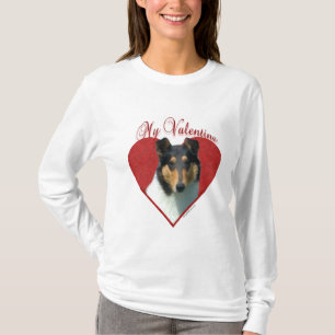 My Smooth Collie Valentine; Tricolor Collie Tシャツ
