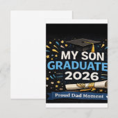 My Son Graduated 2026 エンクロージャーカード (正面/裏面)