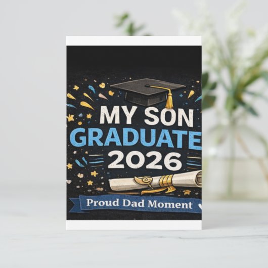 My Son Graduated 2026 エンクロージャーカード (スタンド正面)