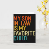 My Son In Law Is My Favorite Child Funny Family Hu カード (黄色い花)