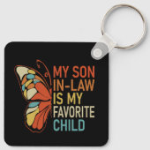 My Son-In-Law Is My Favorite Child Funny Retro  キーホルダー (裏面)