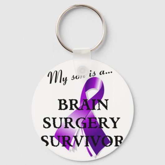 My Son Is A Brain Surgery Survivor キーホルダー (正面)