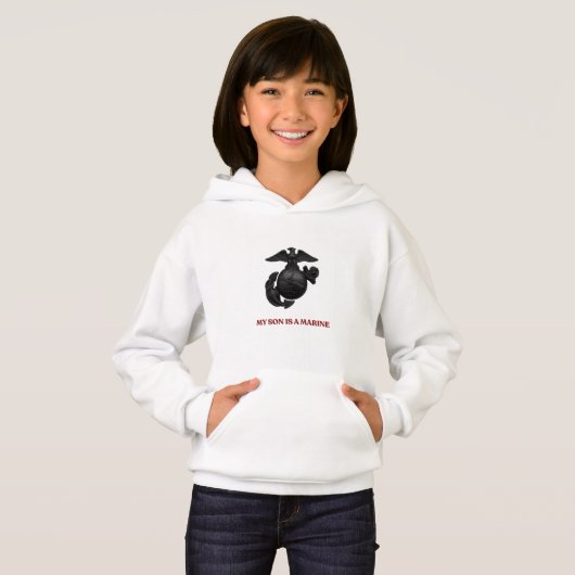 My Son Is a U.S. Marine Proud Parent Sweatshirt (正面フル)