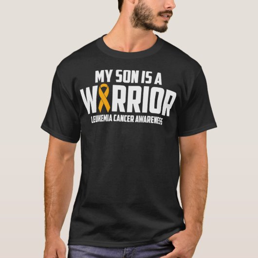My Son is a Warrior Leukemia Cancer Blood Awarenes Tシャツ (正面)